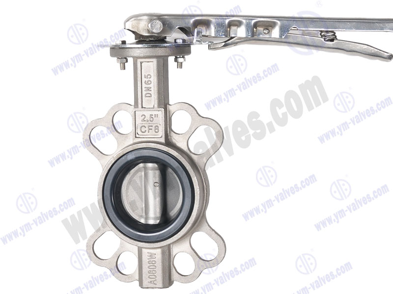 wafer type stainless steel butterfly valve