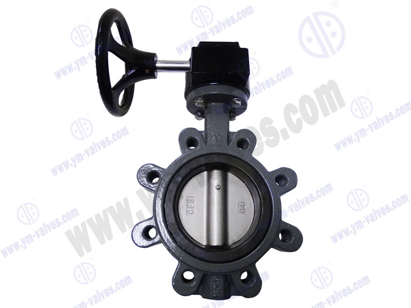 worm gear lug cast steel 4 inch butterfly valve