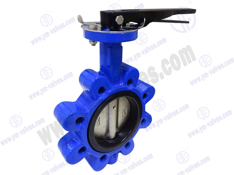 lug Ductile iron soft seal Center line Butterfly Valves