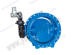 Electric three-eccentric metal hard seal butterfly valve