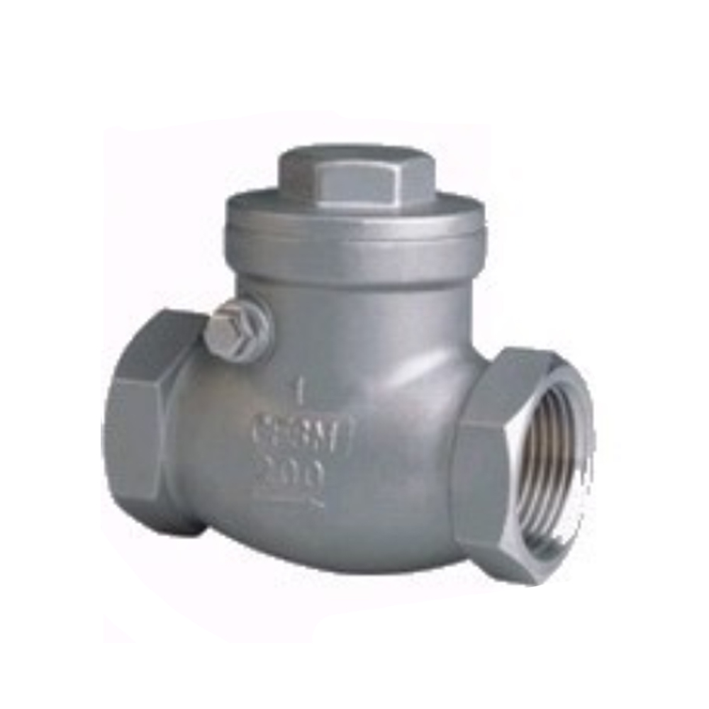 swing thread check valve