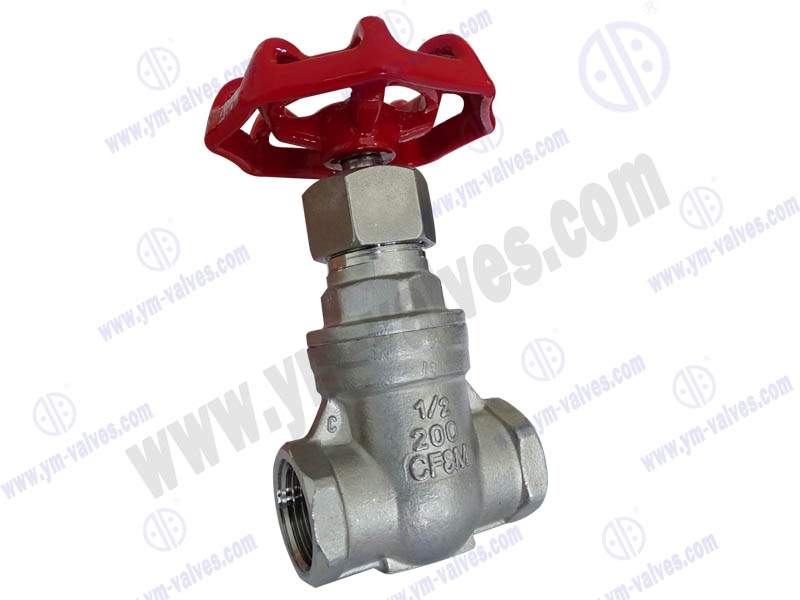 thread type stainless steel gate valve