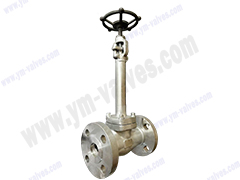 Low temperature integral forged flange globe valve